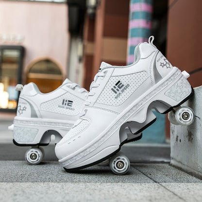 Dual-purpose Roller Skating Deformation Shoes