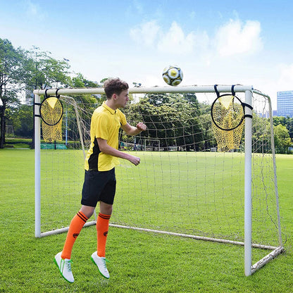 Portable Football Net with Highlighted Scoring Zones Foldable Soccer Target Goal Training for Quarterbacks Football Practice