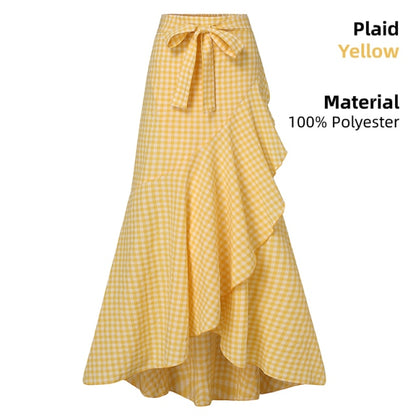 Ladies Casual Loose Ruffles Skirt