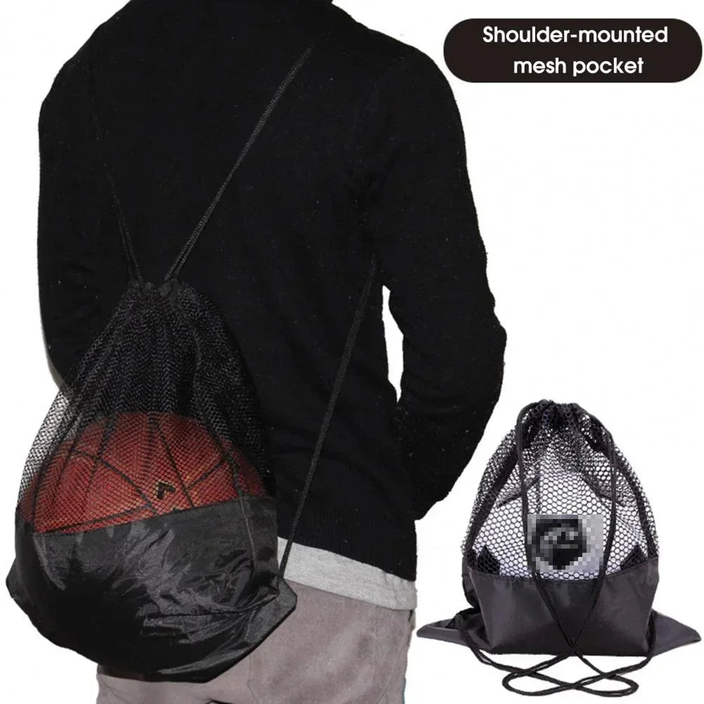 Portable Basketball Cover Mesh Bag Football Soccer Storage Backpack Outdoor Volleyball Ball Storage Bags Basketball Backpack